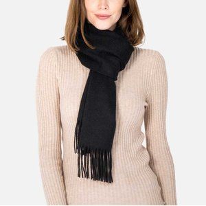 Soft Solid Shawl Wrap Scarf Black